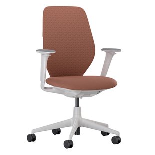 Vitra ACX Soft 3D Bureaustoel Grijs Onderstel Terracotta