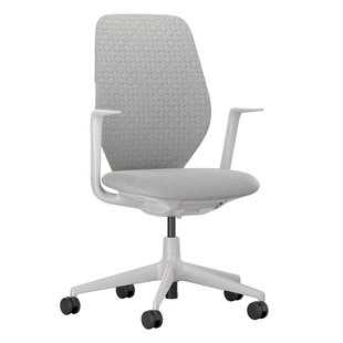 Vitra ACX Soft Fixed Bureaustoel Grijs Onderstel Stone Grey