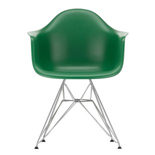 Vitra Eames DAR Stoel Verchroomd Onderstel Emerald
