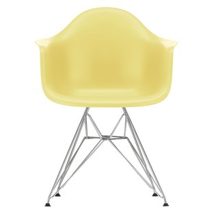 Vitra Eames DAR Stoel Verchroomd Onderstel Citron