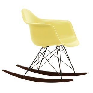 Vitra Eames RAR Schommelstoel Esdoorn Donker Onderstel Citron
