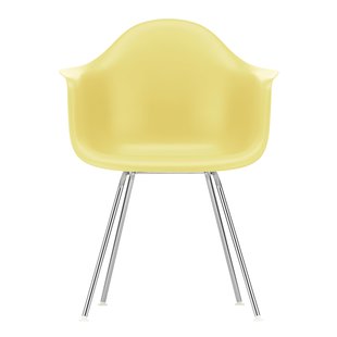 Vitra Eames DAX Stoel Verchroomd Onderstel Citron