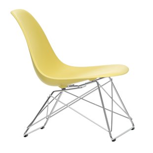 Vitra Eames LSR Fauteuil Verchroomd Onderstel Citron