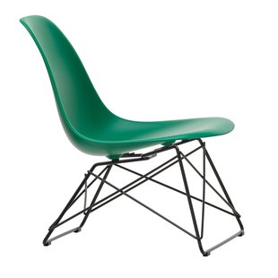 Vitra Eames LSR Fauteuil Zwart Onderstel Emerald