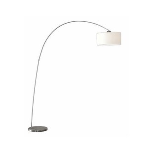 Artdelight Bow - staanlamp zonder kap - 200 cm - mat staal