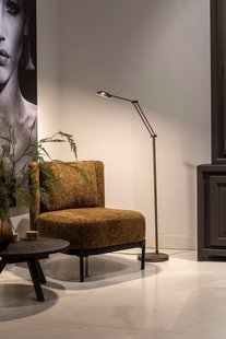 Artdelight Palermo - vloerlamp - Ø 26 x 170 cm - 10W dim to warm LED incl. - antiek brons