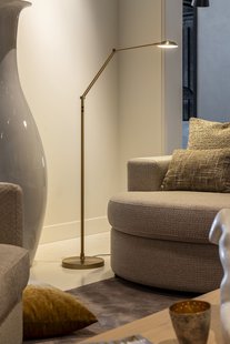 Artdelight Palermo - vloerlamp - Ø 26 x 170 cm - 10W dim to warm led incl. - brons