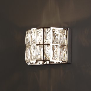 Maxlight Diamante - wandverlichting - 16 x 9 x 12 cm - chroom