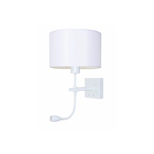 Artdelight Quad - wandverlichting met dubbele schakelaar - 18 x 11 x 11 cm - 3W LED incl. - wit