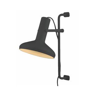 Artdelight Vectro - wandverlichting met schakelaar - 21 x 30 x 52 cm - zwart