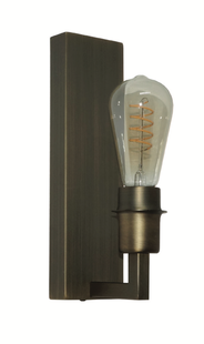 Artdelight Movano - wandverlichting -  13 x 8,7 x 17,8 cm - donker brons