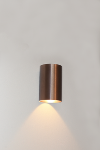 Artdelight Brody - wandlamp - Ø 7,2 x 11 cm - 4W LED incl. - IP54 -  geborsteld brons