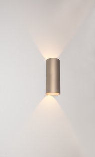 Artdelight Brody - wandlamp - Ø 7,2 x 18 cm - 2 x 4W LED incl. - IP54 - champagne