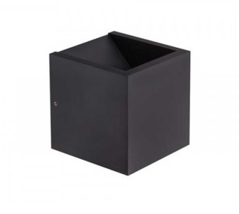 Artdelight Cube - buiten wandverlichting - 10 x 10 x 10 cm - 6W dimbare LED incl. - dim to warm - IP54 - zwart
