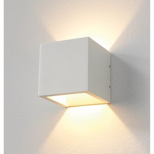 Artdelight Cube - buiten wandverlichting - 10 x 10 x 10 cm - 6W dimbare LED incl. - IP54 - wit