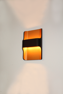 Artdelight Dallas - buiten wandverlichting - 16 x 7,8 x 24 cm - 2 x 8W dimbare LED incl. - IP65 - zwart & goud