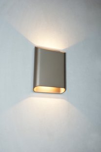 Artdelight Diaz Large - wandverlichting - 4 x 14,5 x 20 cm - 2 x 6W LED incl. - IP65 - champagne