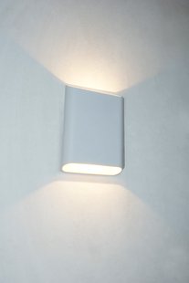 Artdelight Diaz Large - wandverlichting - 4 x 14,5 x 20 cm - 2 x 6W LED incl. - IP65 - wit