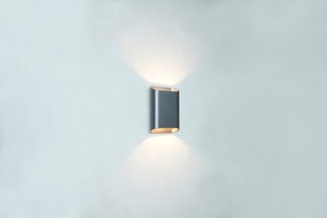 Artdelight Diaz Small - wandverlichting - 4 x 10 x 15 cm - 2 x 3W LED incl. - IP54 - geborsteld metaal