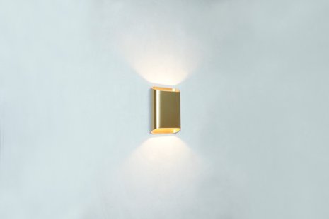 Artdelight Diaz Small - wandverlichting - 4 x 10 x 15 cm - 2 x 3W LED incl. - IP54 - warm goud