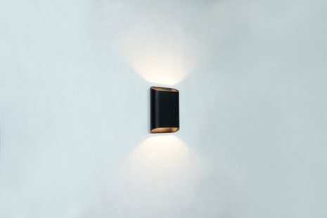 Artdelight Diaz Small - wandverlichting - 4 x 10 x 15 cm - 2 x 3W LED incl. - IP54 - zwart