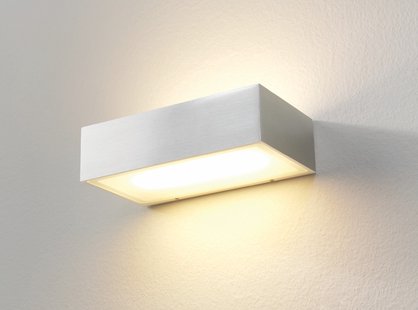 Artdelight Eindhoven150 - buiten wandverlichting - 18,2 x 10 x 5 cm - 2 x 8W dimbare LED incl. - IP54 - aluminium
