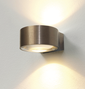 Artdelight Hudson - wandverlichting - 10,5 x 11,8 x 6,5 cm - 2 x 4W dimbare LED incl. - IP54 - geborsteld brons
