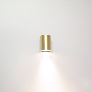 Artdelight Roulo1 - wandverlichting - Ø 6,4 x 9 cm - mat goud