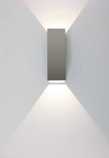 Artdelight Vegas - buiten wandverlichting - 5 x 5 x 15 cm - 2 x 1,5W LED incl. - IP65 - aluminium