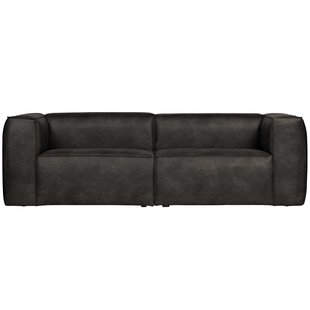 WOOOD Bean 3,5-zits Bank Leer Zwart