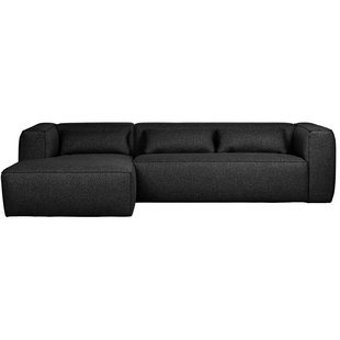 WOOOD Bean Bank Met Chaise Longue Links Donkergrijs