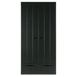WOOOD Connect Kledingkast 2-deurs Zwart