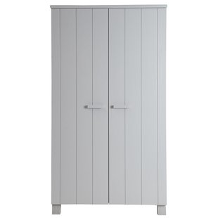 WOOOD Dennis Kledingkast 2-deurs Betongrijs