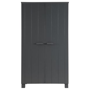 WOOOD Dennis Kledingkast 2-deurs Steel Grey