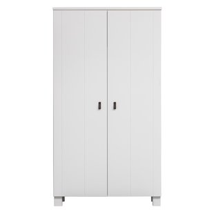 WOOOD Ties Kledingkast 2-deurs Wit