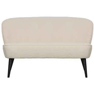 WOOOD Sara Bankje Boucle Wit