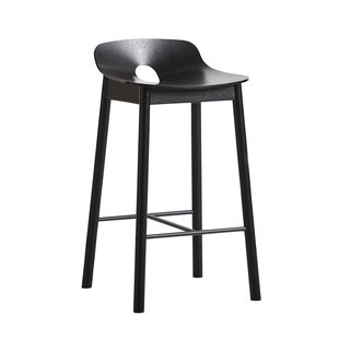 Woud Mono Barkruk 65 Black Painted Ash