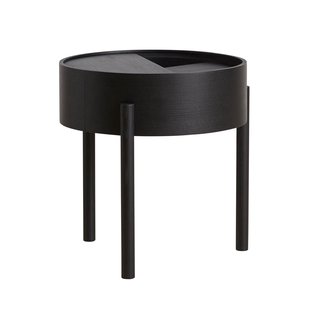 Woud Arc Bijzettafel Black Painted Ash