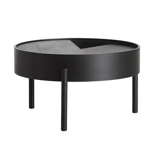 Woud Arc Salontafel 66 Black Painted Ash