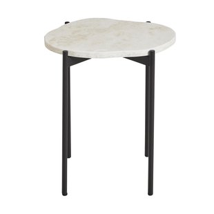 Woud La Terra Bijzettafel Small Ivory Travertine