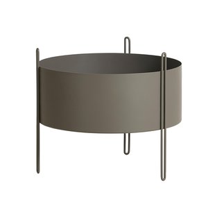 Woud Pidestall Plantenbak Medium Taupe