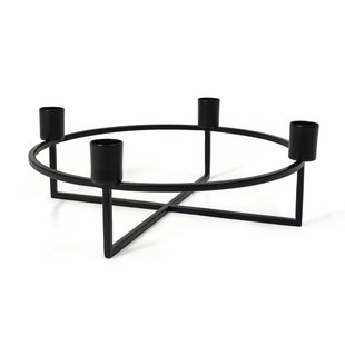 HANA 4flames Kandelaar&Oslash;28 Zwart