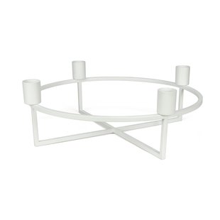 HANA 4flames Kandelaar&Oslash;28 Wit