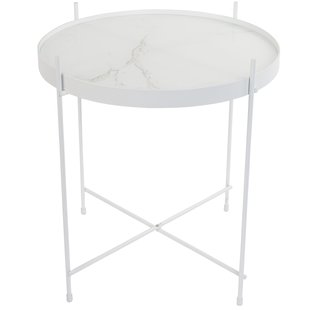 Zuiver Cupid Marble Bijzettafel White 43