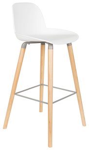 Zuiver Albert Kuip Barkruk 75cm Wit