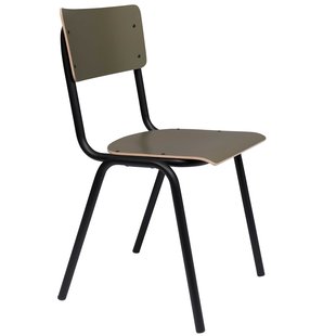 Zuiver Back To School Stoel Olijf Zuiver Back To School Stoel Olijf