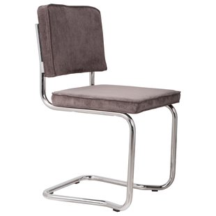 Zuiver Ridge Kink Rib Stoel Zonder Armleuningen Grijs