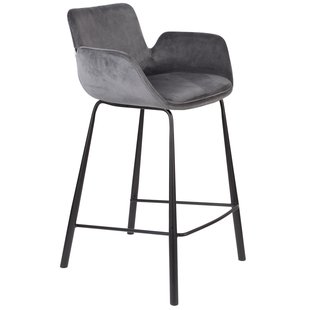 Zuiver Brit Barkruk Donkergrijs