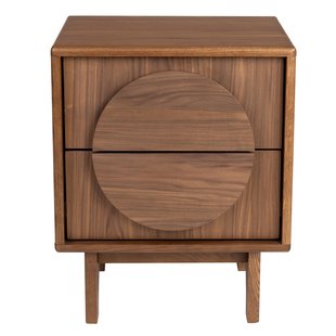 Zuiver Groove Nachtkasje Walnoot