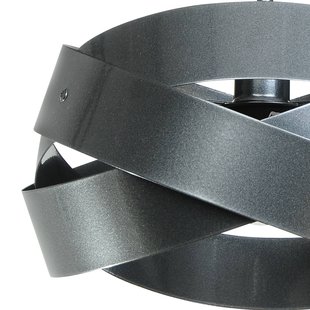 Euluna plafondlamp Tornado, antraciet, 3-lamps